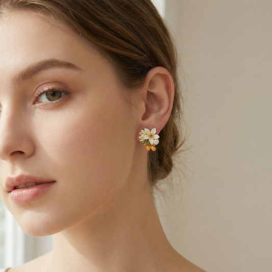 Orange Blossom Earrings