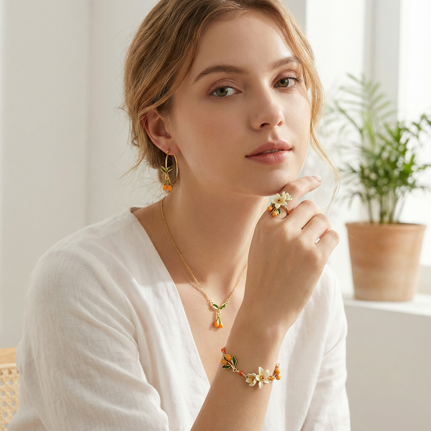 Kumquat Necklace