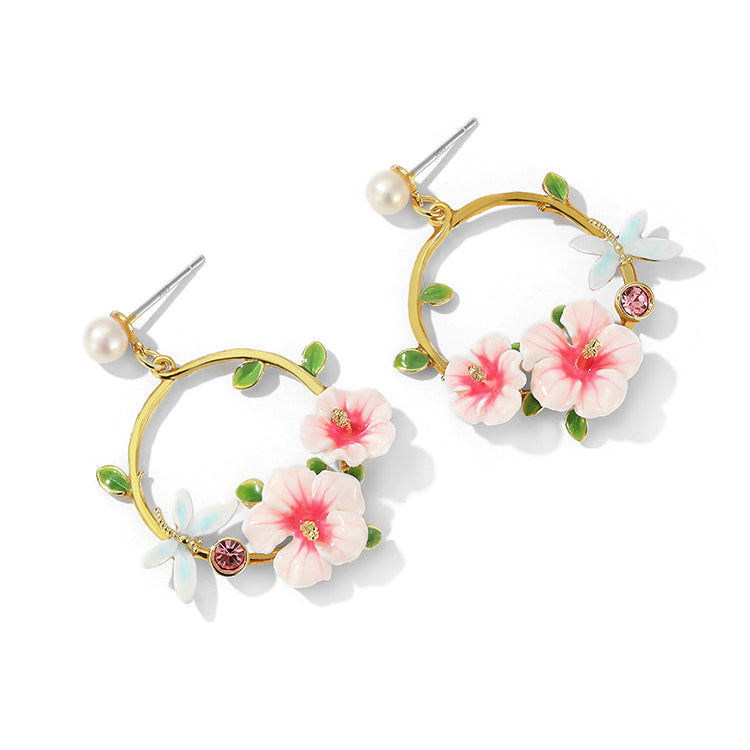 Hibiscus Earrings
