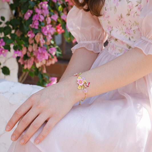 Butterfly Flower Bracelet