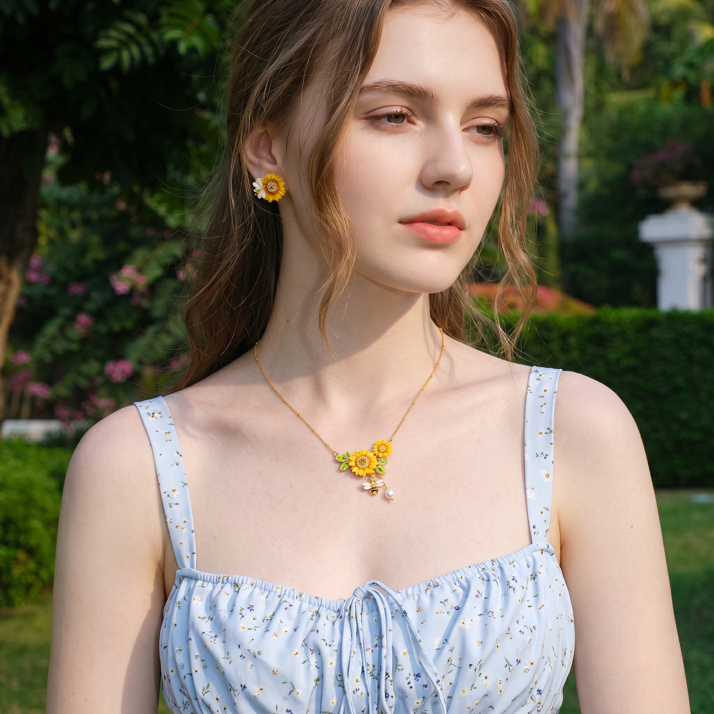 Sunflower Necklace