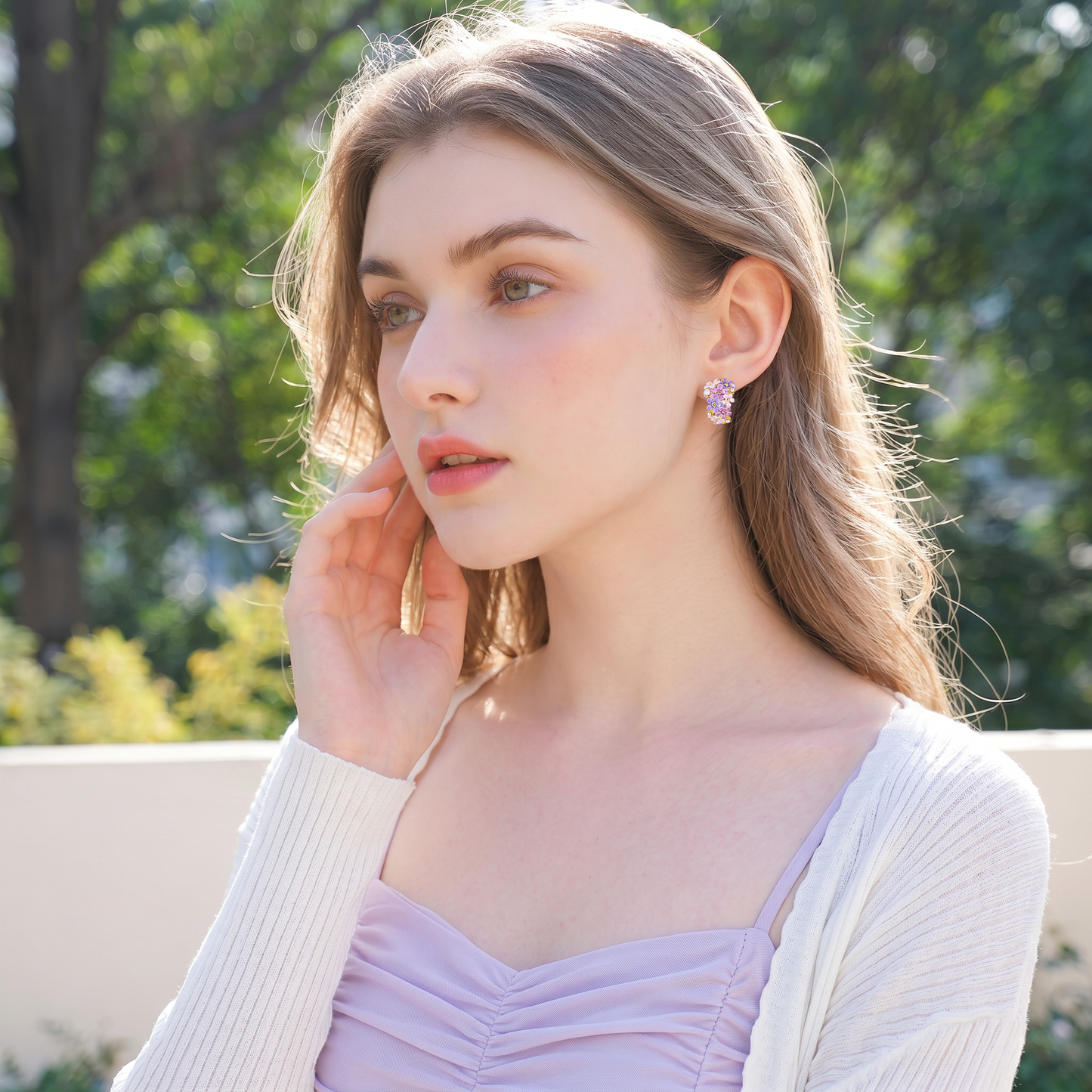 Forget-Me-Not Ear Cuffs