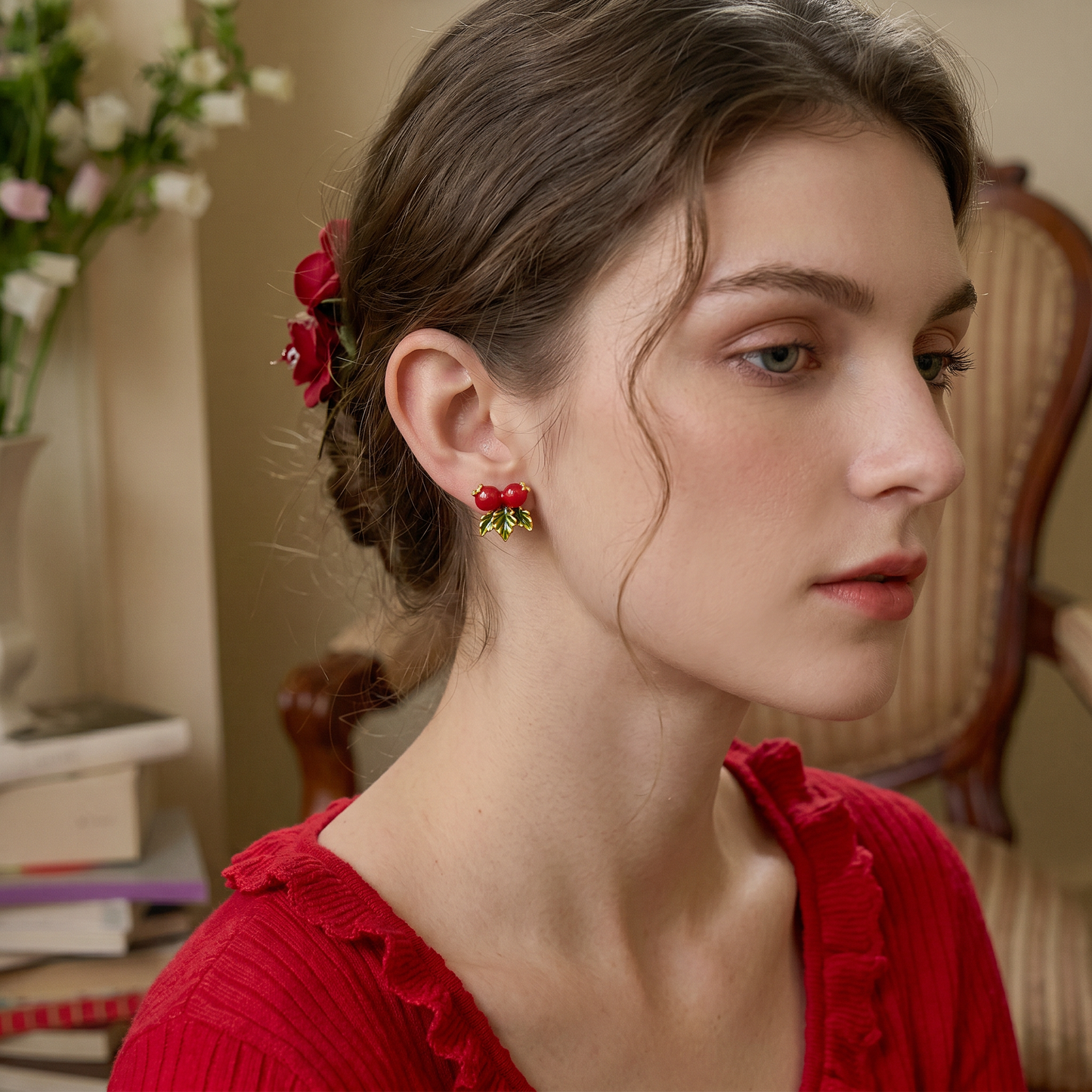 Hawthorn Stud Earrings