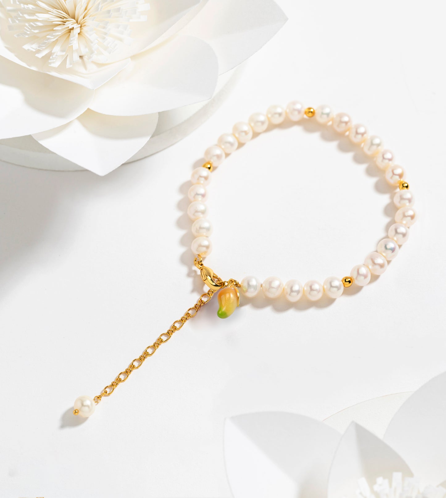 Fruit Bracelet with Pearls