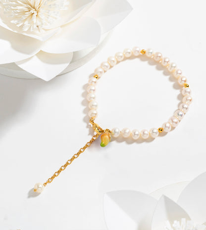Fruit Bracelet with Pearls