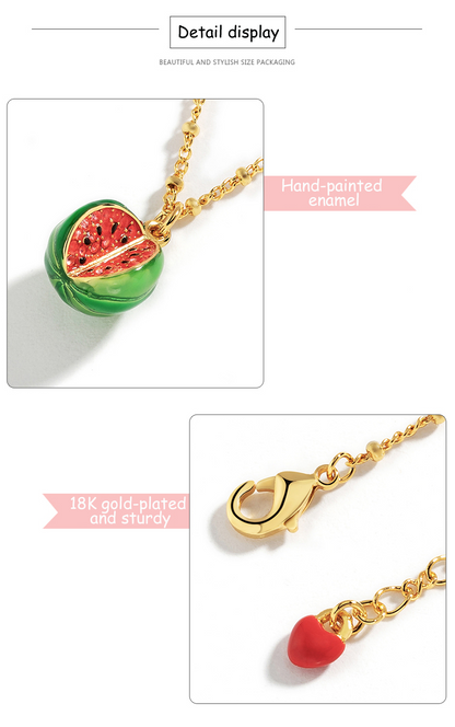 Watermelon Pendant Necklace