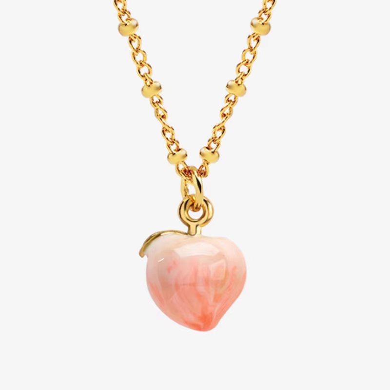 Peach Necklace