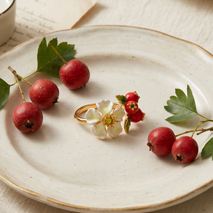 Pomegranate Flower Ring