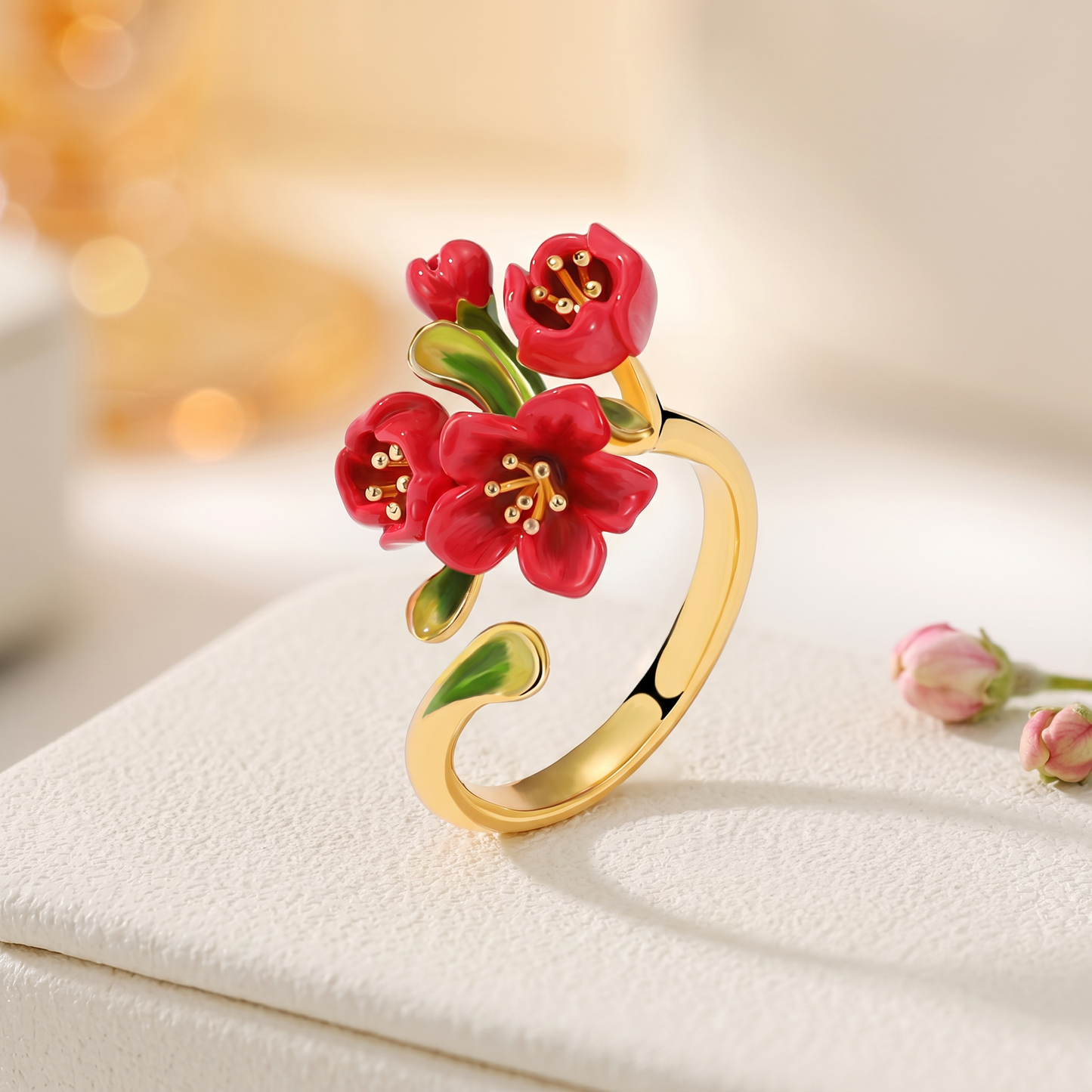 Red Crabapple Ring