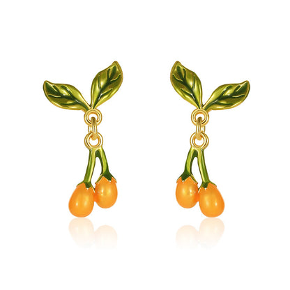 Kumquat Stud Earrings