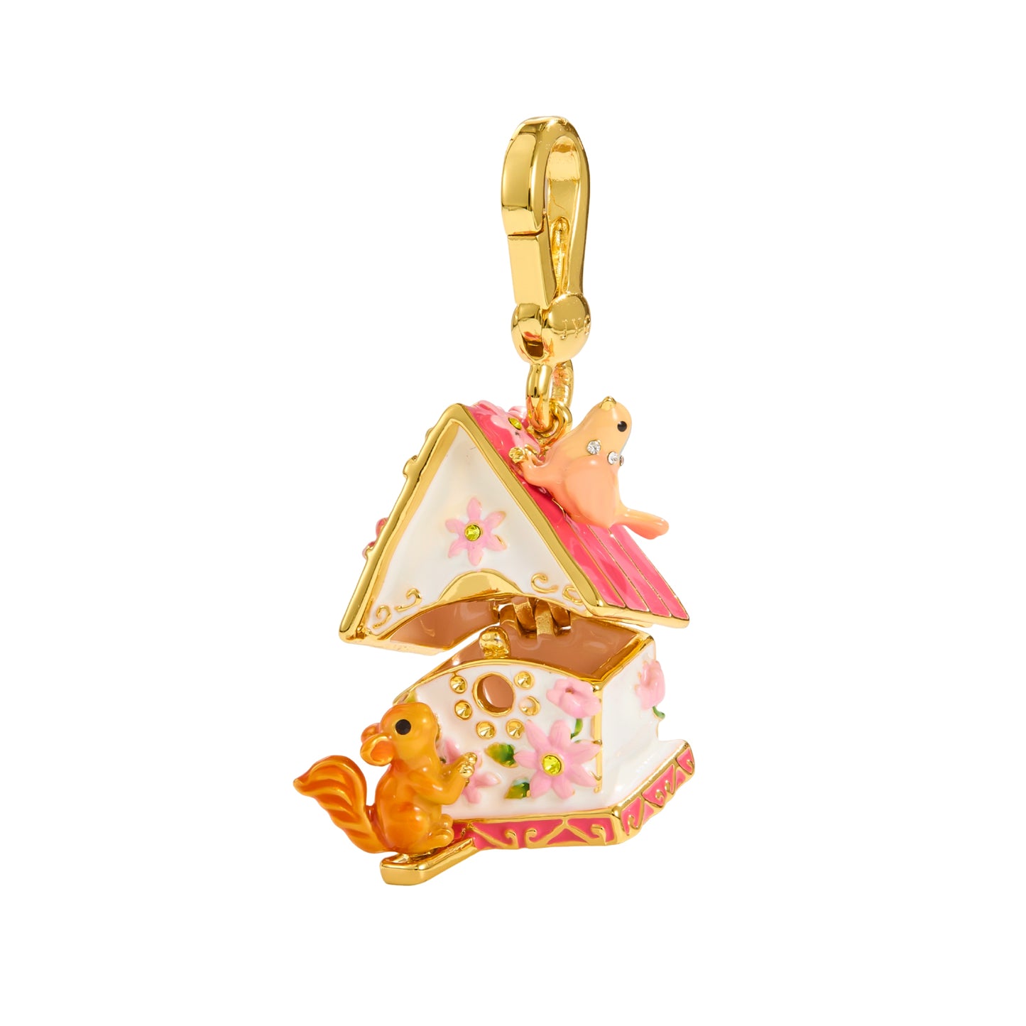 Squirrel Hut Locket Pendant