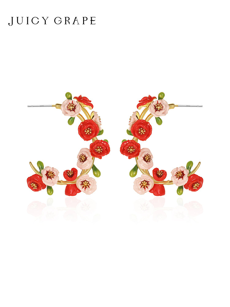 Poppy Hoop Earrings