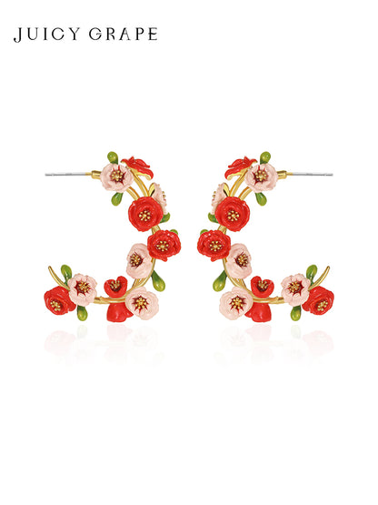 Poppy Hoop Earrings