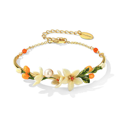 Orange Blossom Jewelry Set