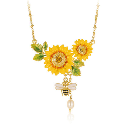 Sunflower Necklace