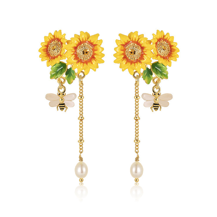 Sunflower Earrings