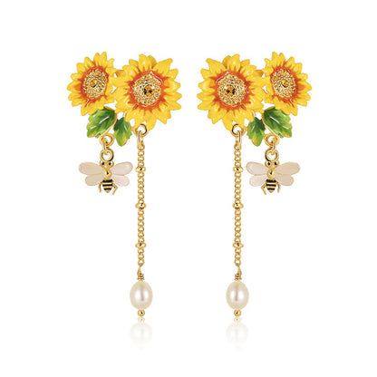 Sunflower Earrings