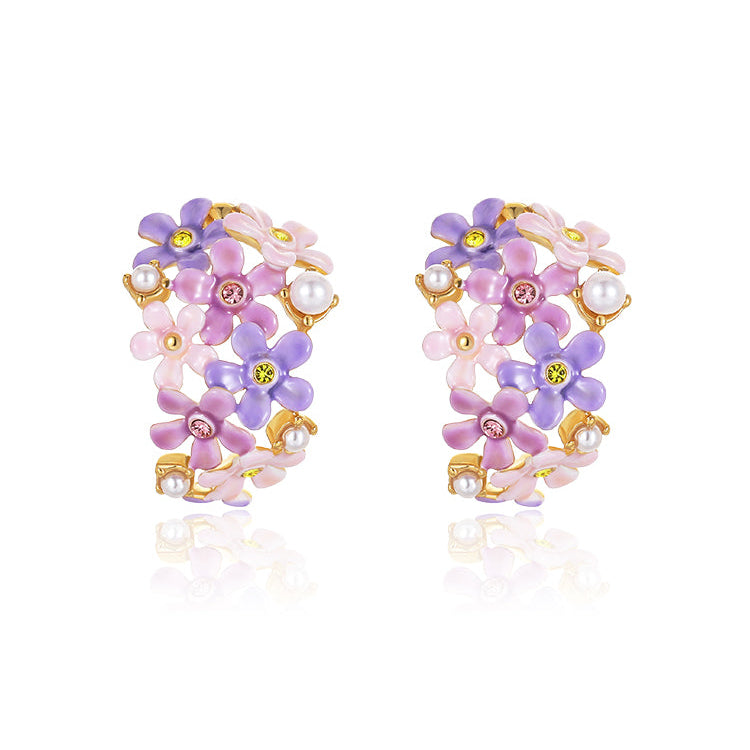 Forget-Me-Not Ear Cuffs
