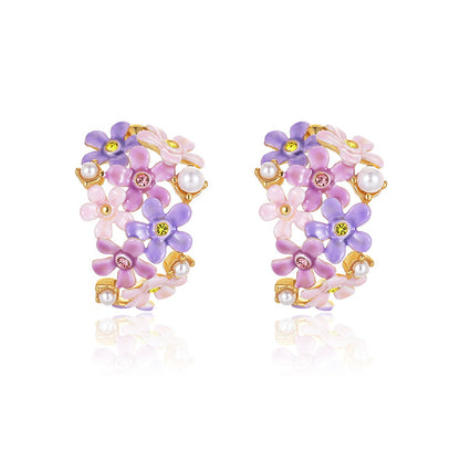 Forget-Me-Not Ear Cuffs