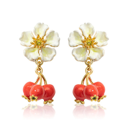Fruit and Flower Earrings