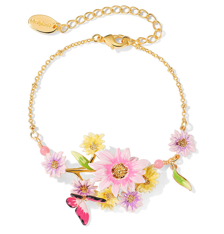 Butterfly Flower Bracelet
