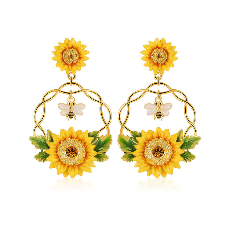 Sunflower Earrings