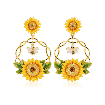 Sunflower Earrings
