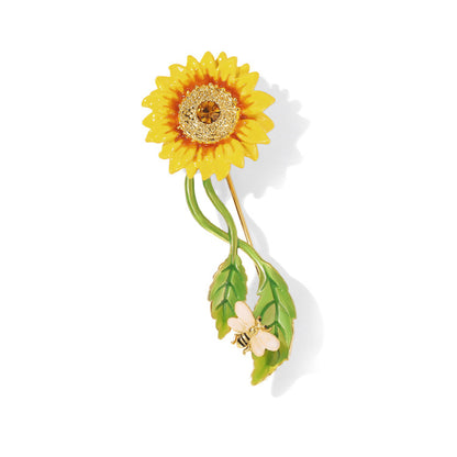 Sunflower Brooch