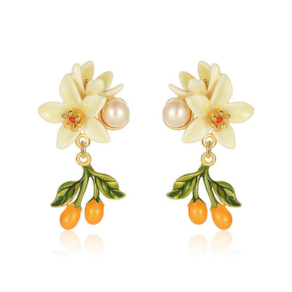 Orange Blossom Earrings