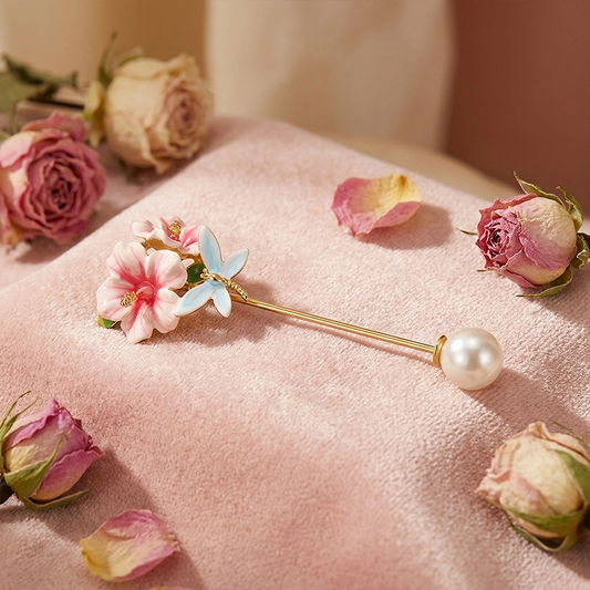 Hibiscus Brooch