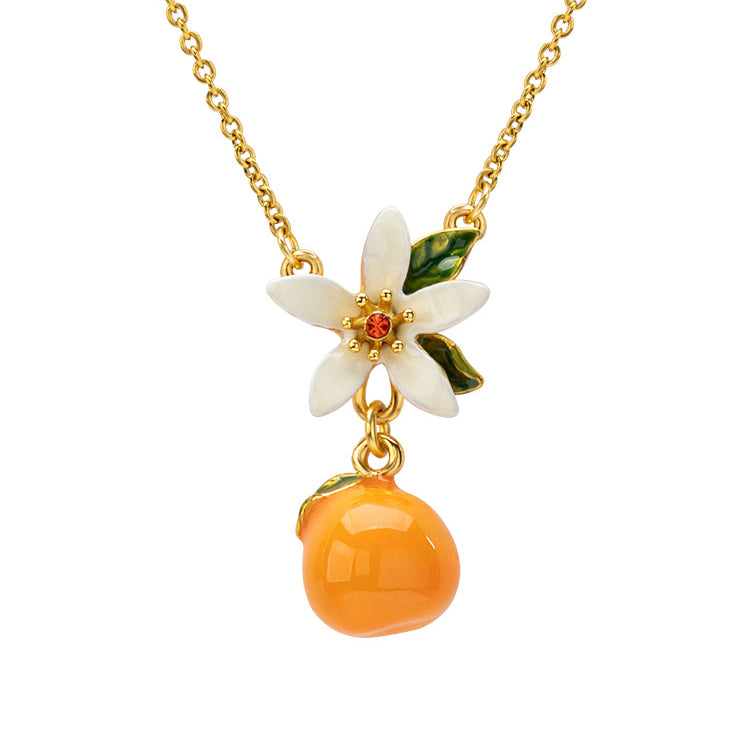 Orange Blossom Jewelry Set