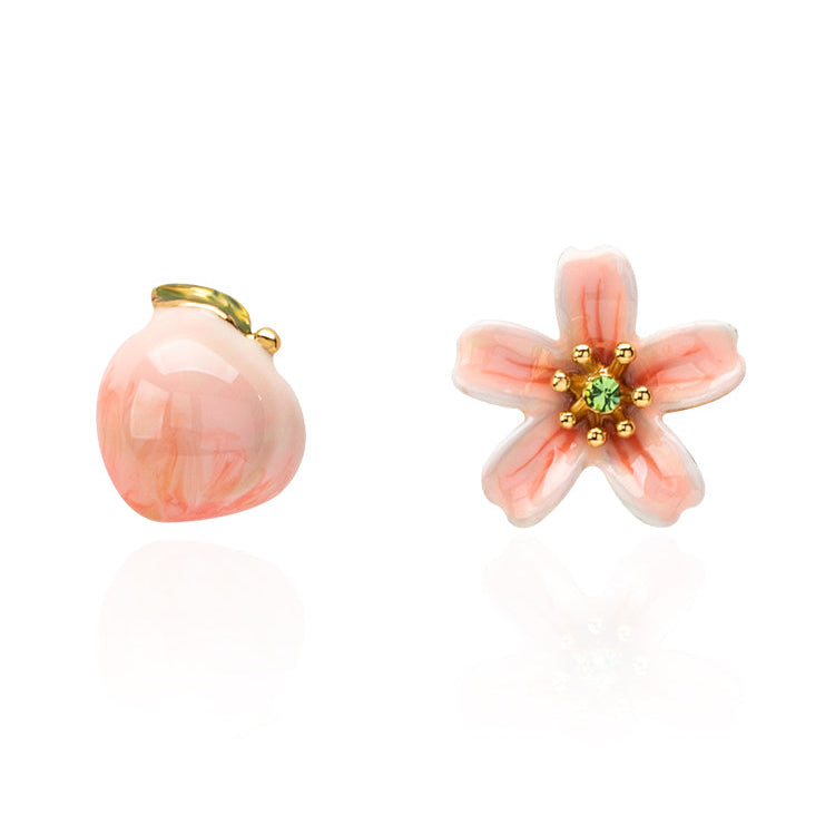 Peach Stud Earrings