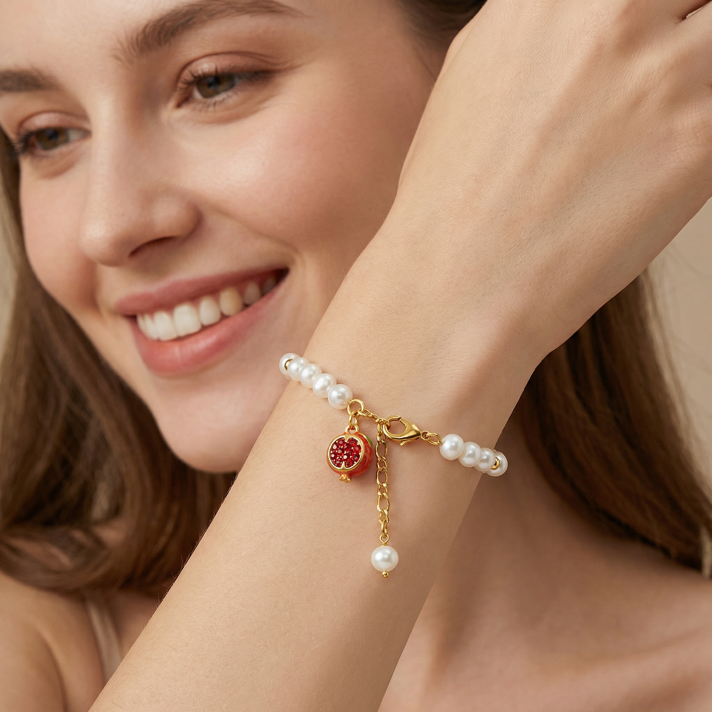 Fruit Bracelet with Pearls