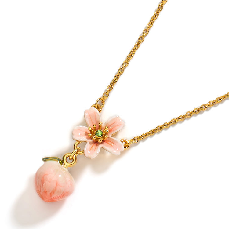 Peach Necklace