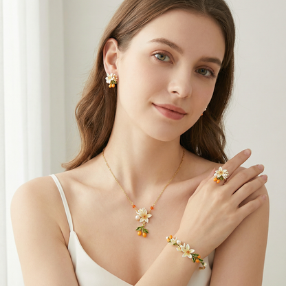 Orange Blossom Earrings