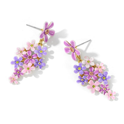Forget-Me-Not Dangle Earrings