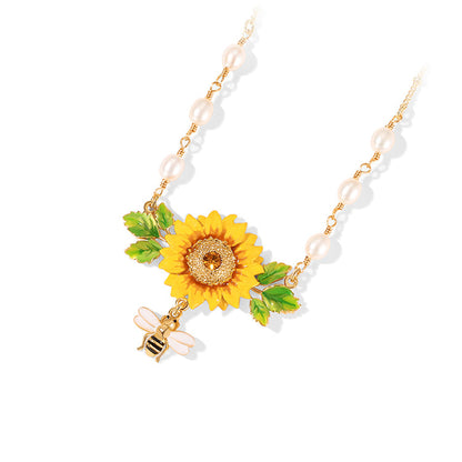 Sunflower Necklace
