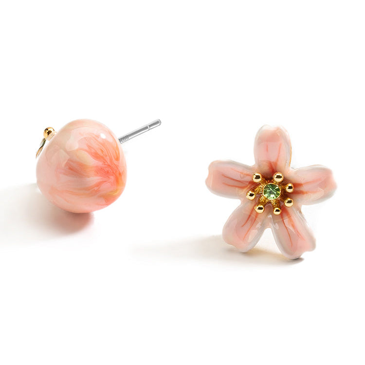 Peach Stud Earrings