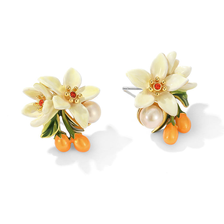 Orange Blossom Earrings