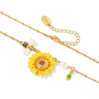Sunflower Necklace