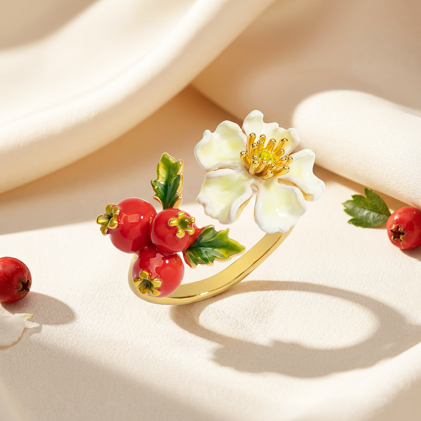 Pomegranate Flower Ring