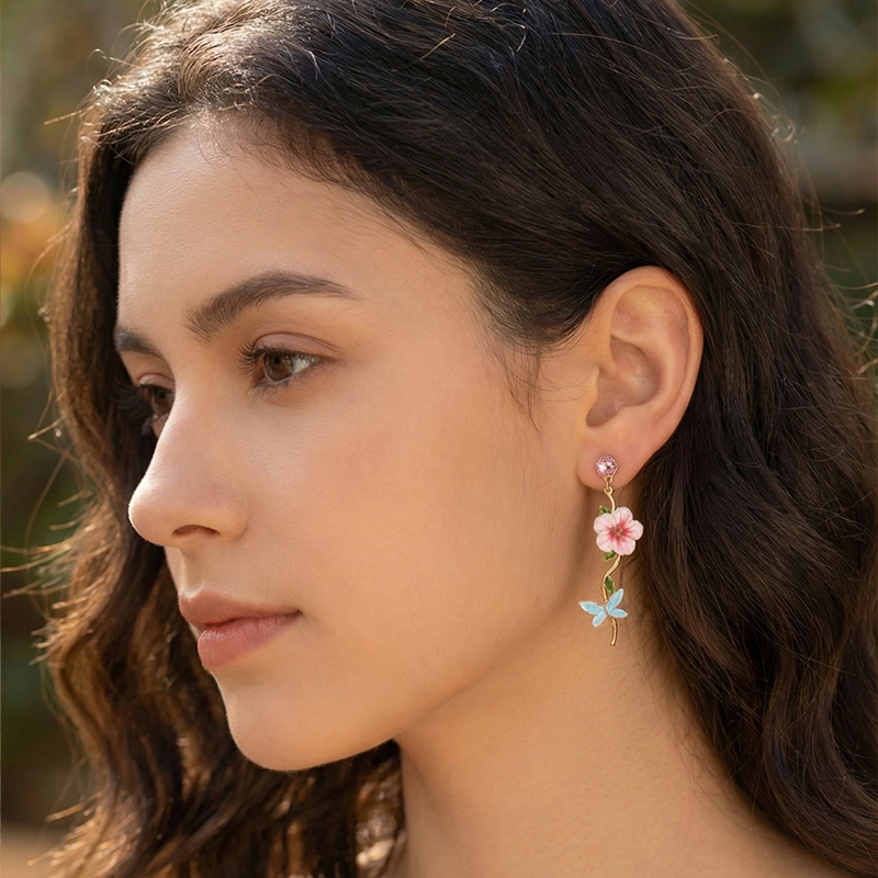 Hibiscus Earrings