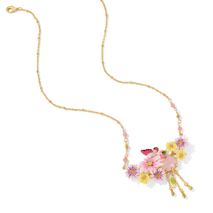 Butterfly Flower Necklace