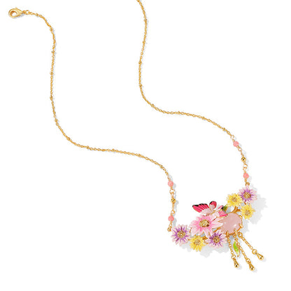Butterfly Flower Necklace