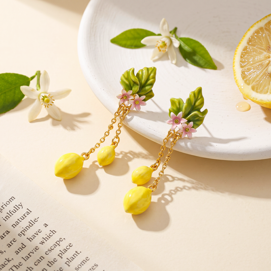 Lemon Tassel Earrings