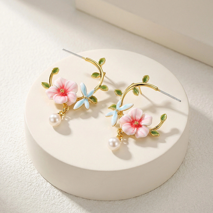 Hibiscus Earrings