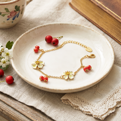 Cherry Flower Bracelet
