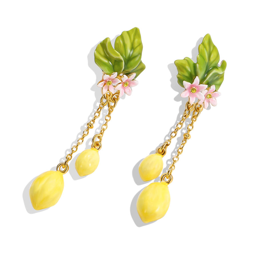 Lemon Tassel Earrings