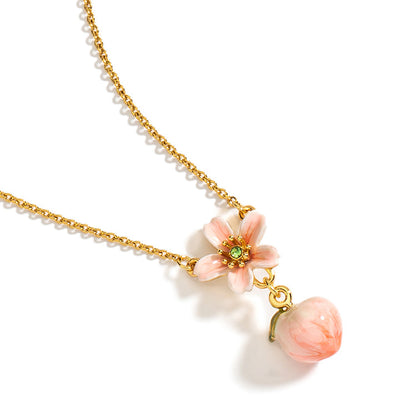 Peach Necklace
