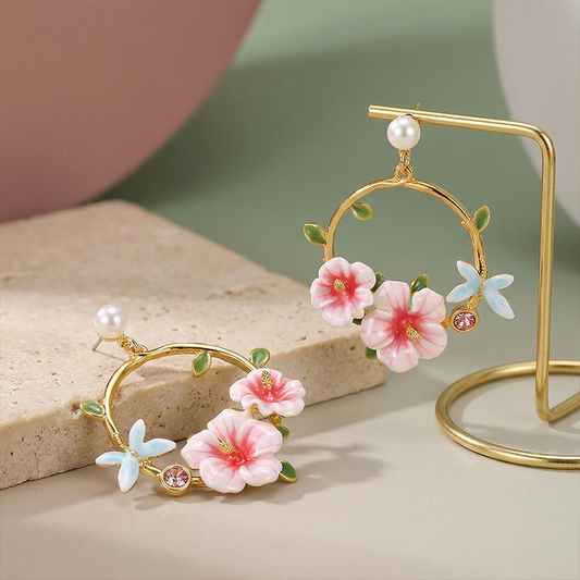 Hibiscus Earrings